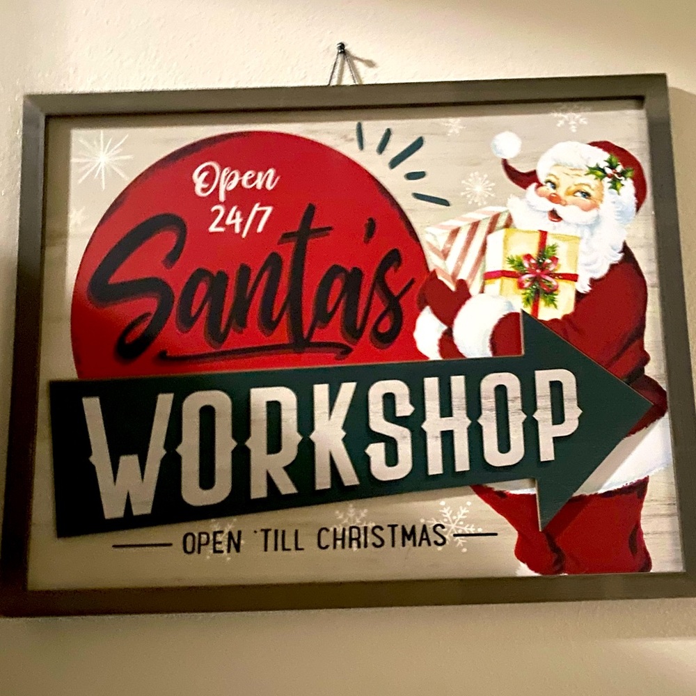Large Santa sign